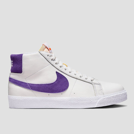 Nike SB Zoom Blazer Mid ISO Skate Shoes White / Court Purple