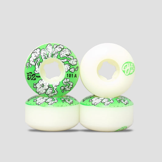 OJ 52mm 101A Fazilov Original EZ Edge Elite Skateboard Wheels White