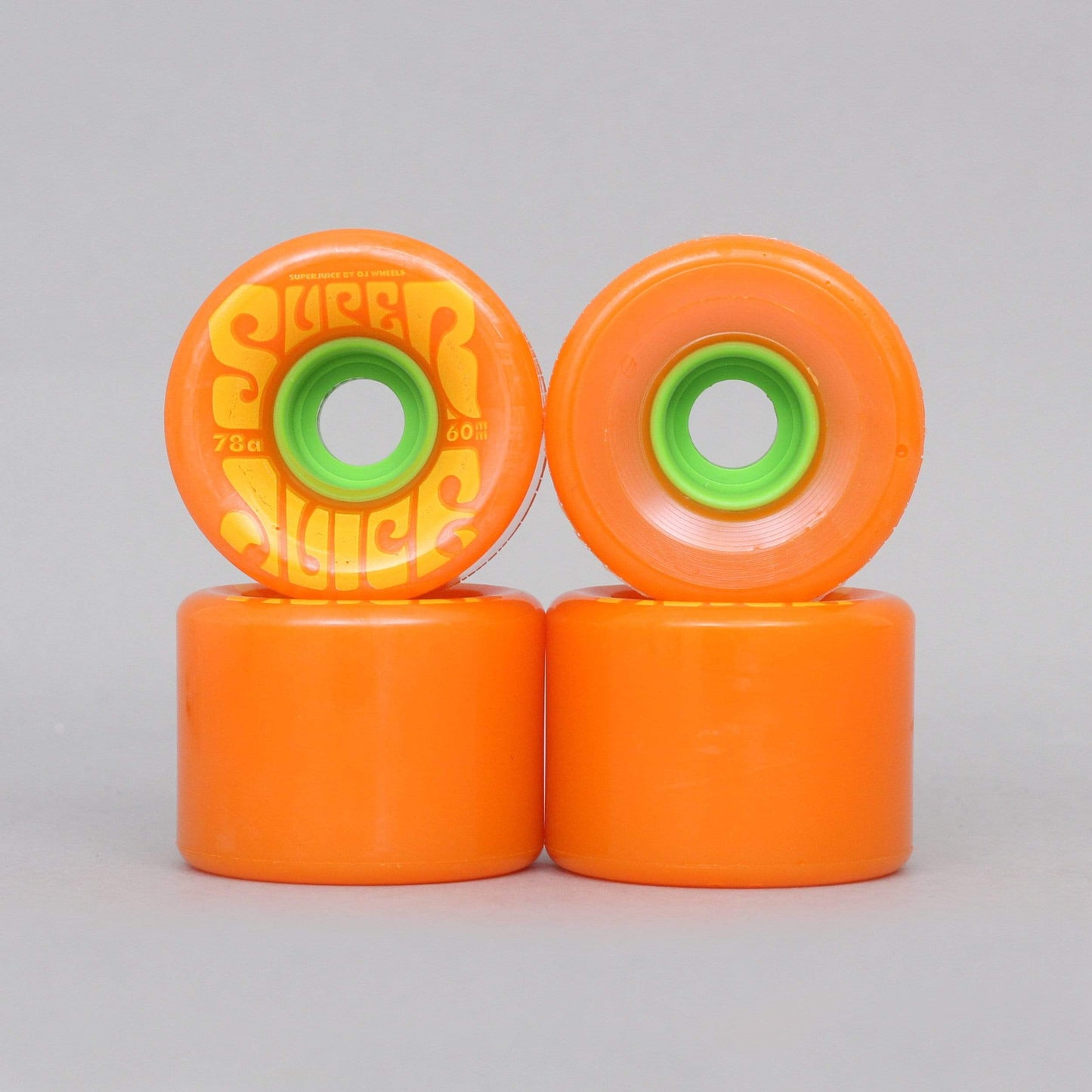 OJ 60mm 78A Super Juice Soft Skateboard Wheels Citrus