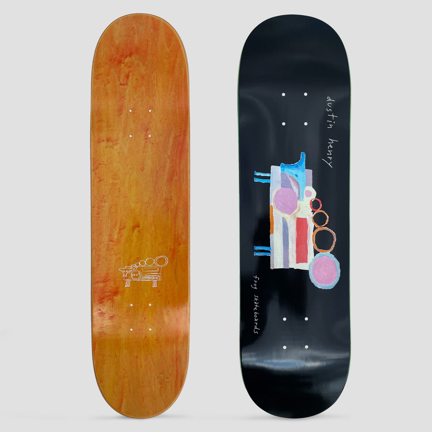 Frog 8.25 Dustin Henry Painted Cow Skateboard Deck