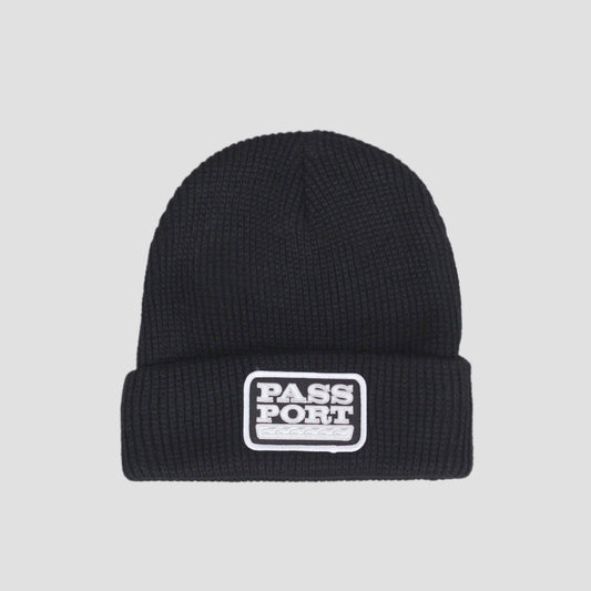 Passport Auto Patch Beanie Black