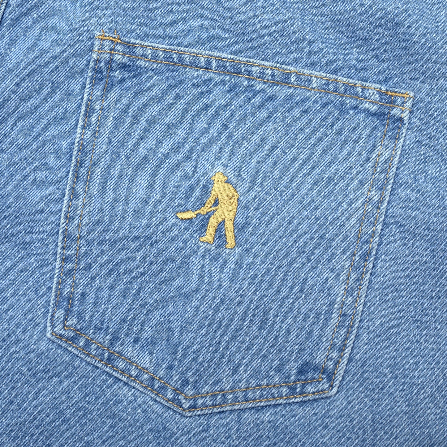 Passport Workers Club Jeans Washed Light Indigo