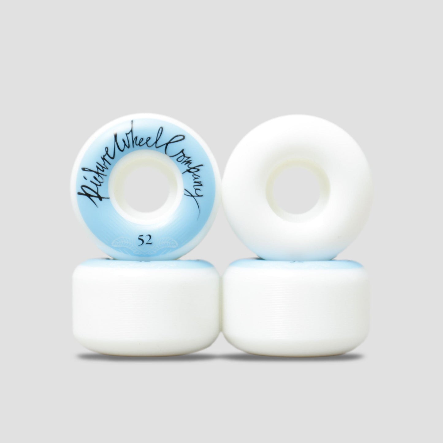 Picture 52mm POP Skateboard Reverse Wheels Baby Blue