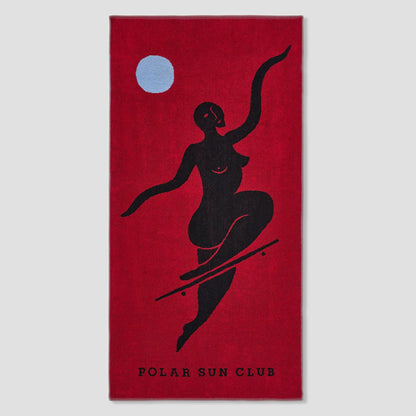 Polar No Complies Forever Beach Towel Cherry