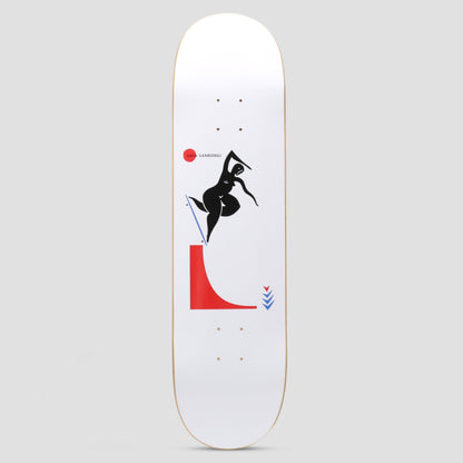 Polar 8.375 Shin Sanbongi Backside Noseblunt Skateboard Deck White