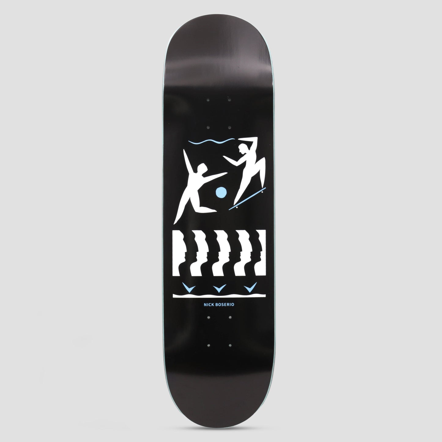 Polar 8.0 Nick Boserio Cut Out Skateboard Deck Black