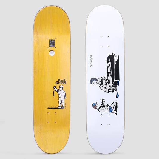 Polar 8.125 Paul Grund Photographer Skateboard Deck White