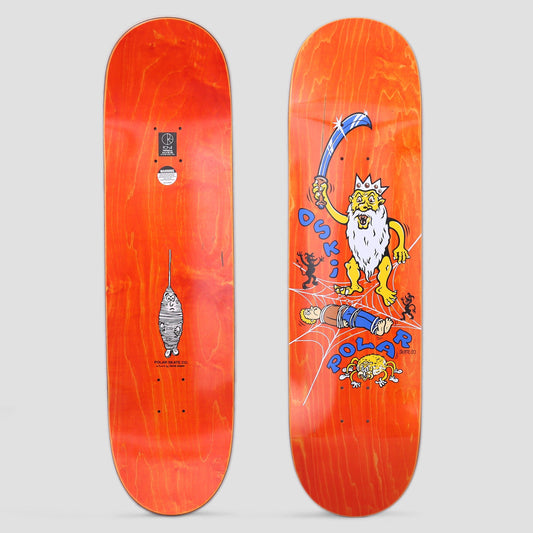 Polar 8.5 Oskar Rozenberg Spider King Skateboard Deck Orange