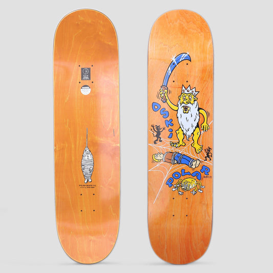 Polar 8 Oskar Rozenberg Spider King Skateboard Deck Light Orange