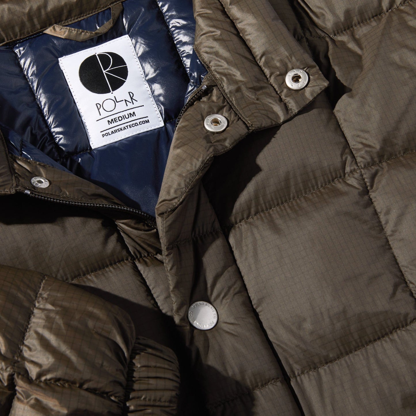 Polar Lightweight Puffer Jacket Brown