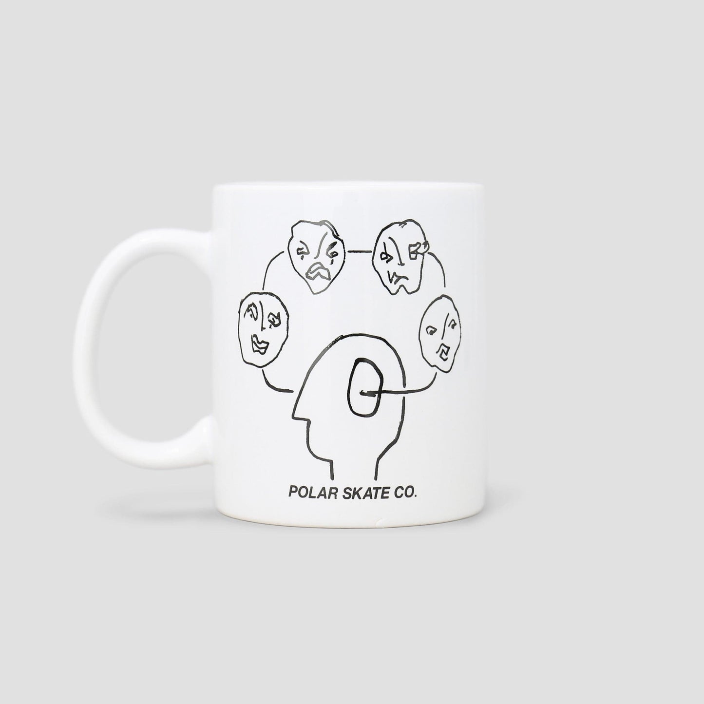 Polar Head Space Mug White