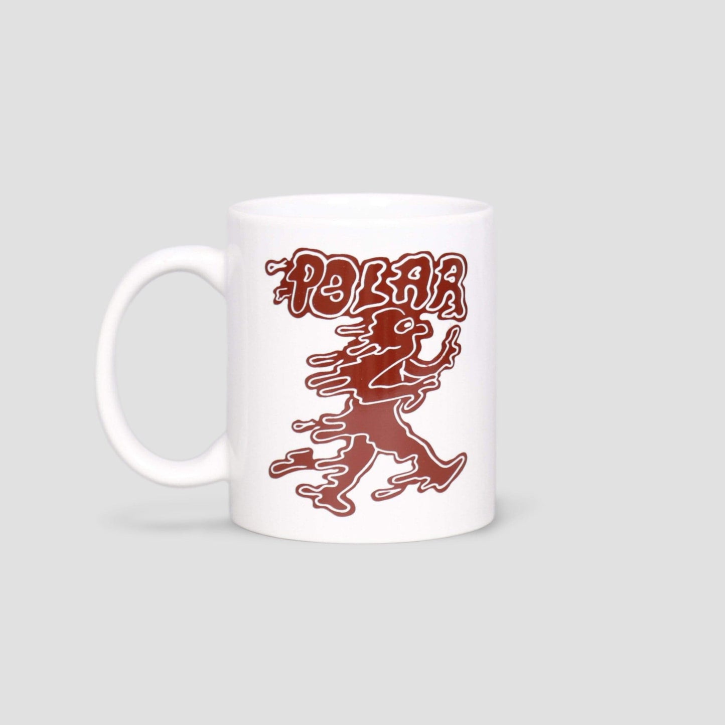 Polar Liquid Man Mug White / Bordeaux