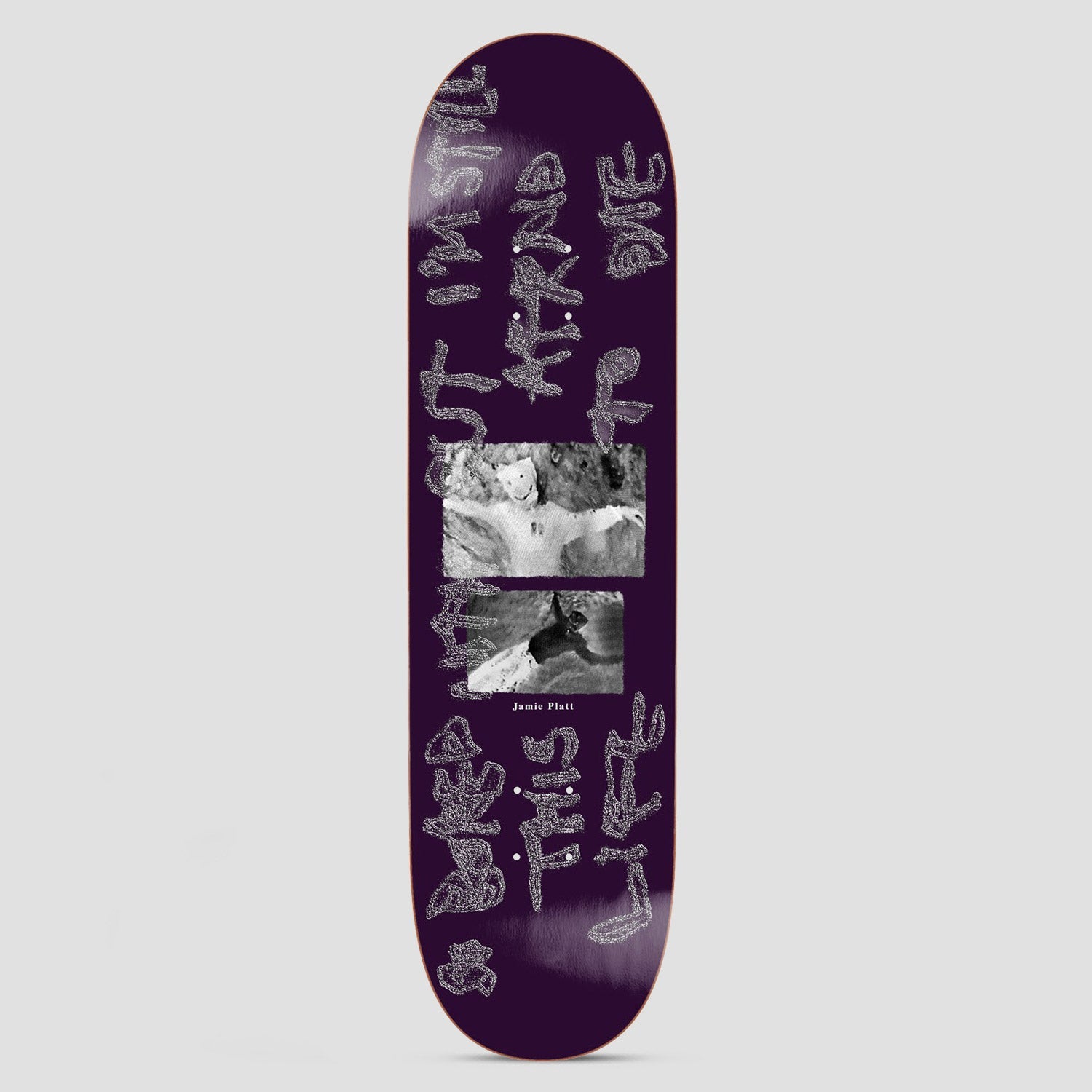 Polar 8.25 Jamie Platt So Bored Skateboard Deck Purple