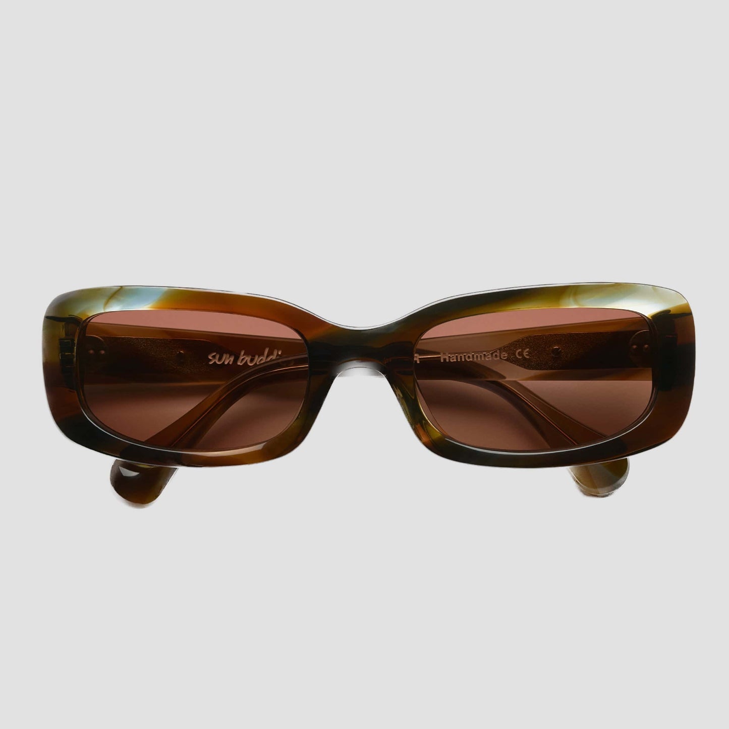 Polar X Sun Buddies Junior Jr. Sunglasses Brown Green