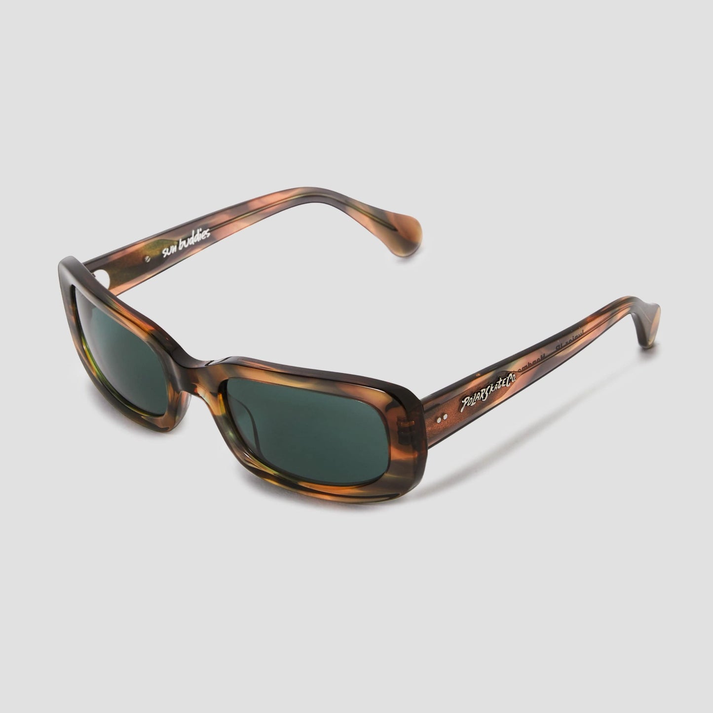 Polar X Sun Buddies Junior Jr. Sunglasses Peach Green