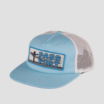 PassPort Water Restrictions Workers Trucker Cap Powder Blue