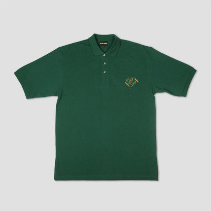 PassPort Banner Embroidered Polo Green Glen