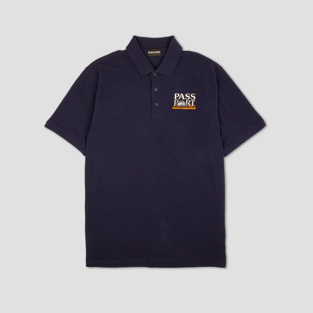 PassPort Circle Saw Embroidery Polo Navy