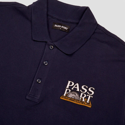 PassPort Circle Saw Embroidery Polo Navy