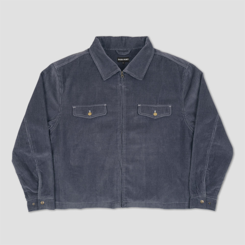 PassPort Cord Zip~Up Jacket Navy
