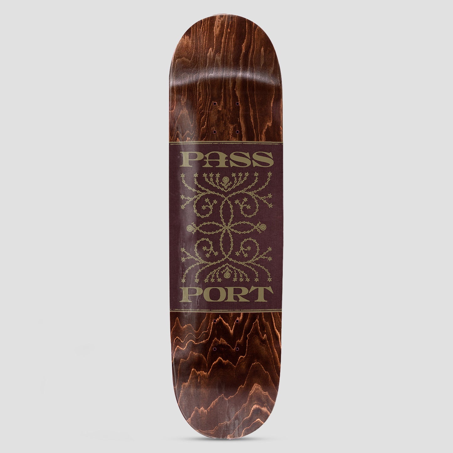 Passport 8.25 Embossed Series Constellation Skateboard Deck Wood Stain