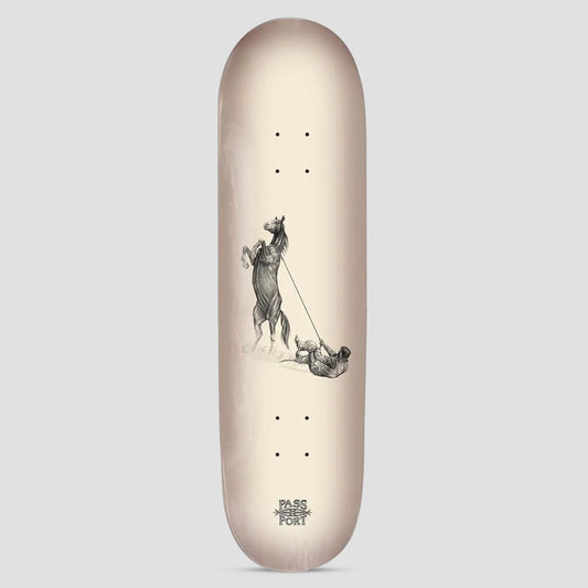 Passport 8.5 Horses By Jesse Olsen Lasso Skateboard Deck Brown