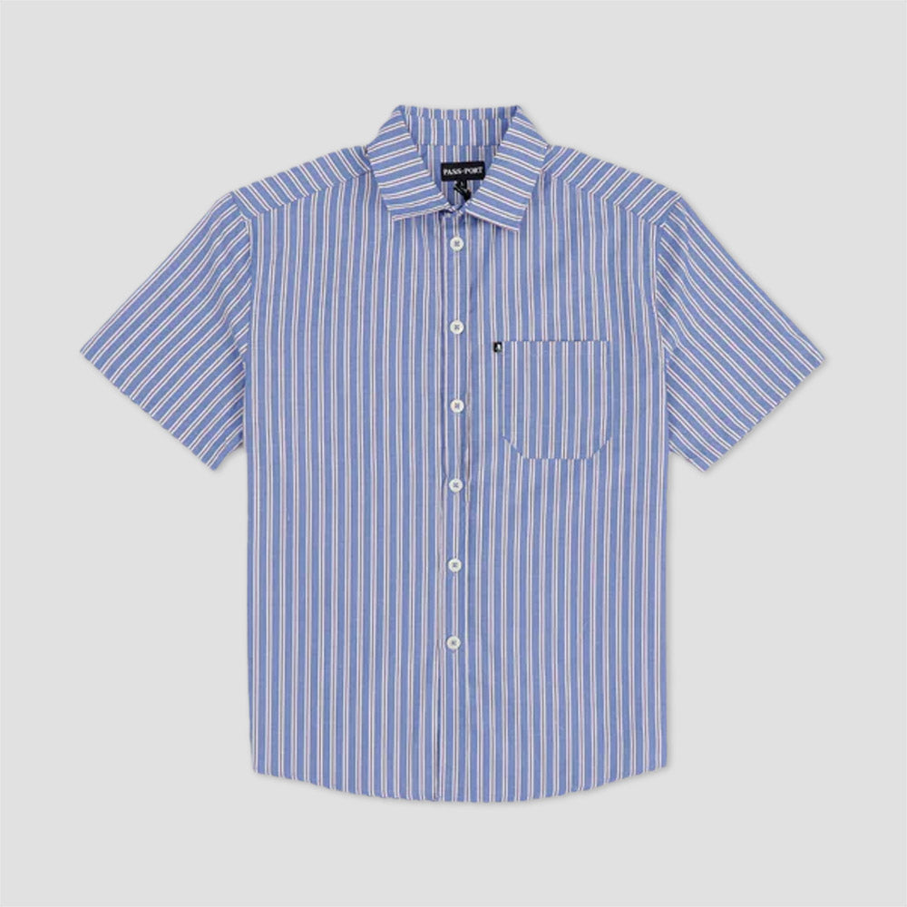 PassPort Stripey Workers Shirt French Navy