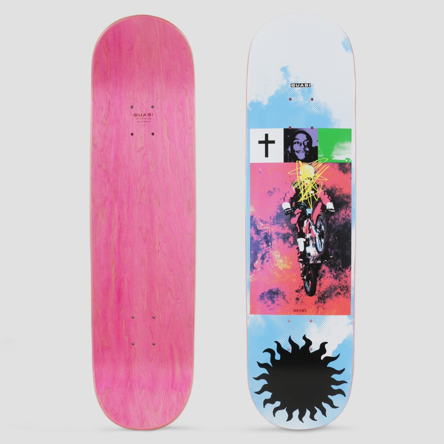 Quasi 8.25 Henry Black Sun Skateboard Deck