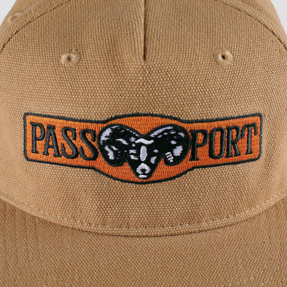 PassPort Ram Heavy Canvas Workers Cap Camel