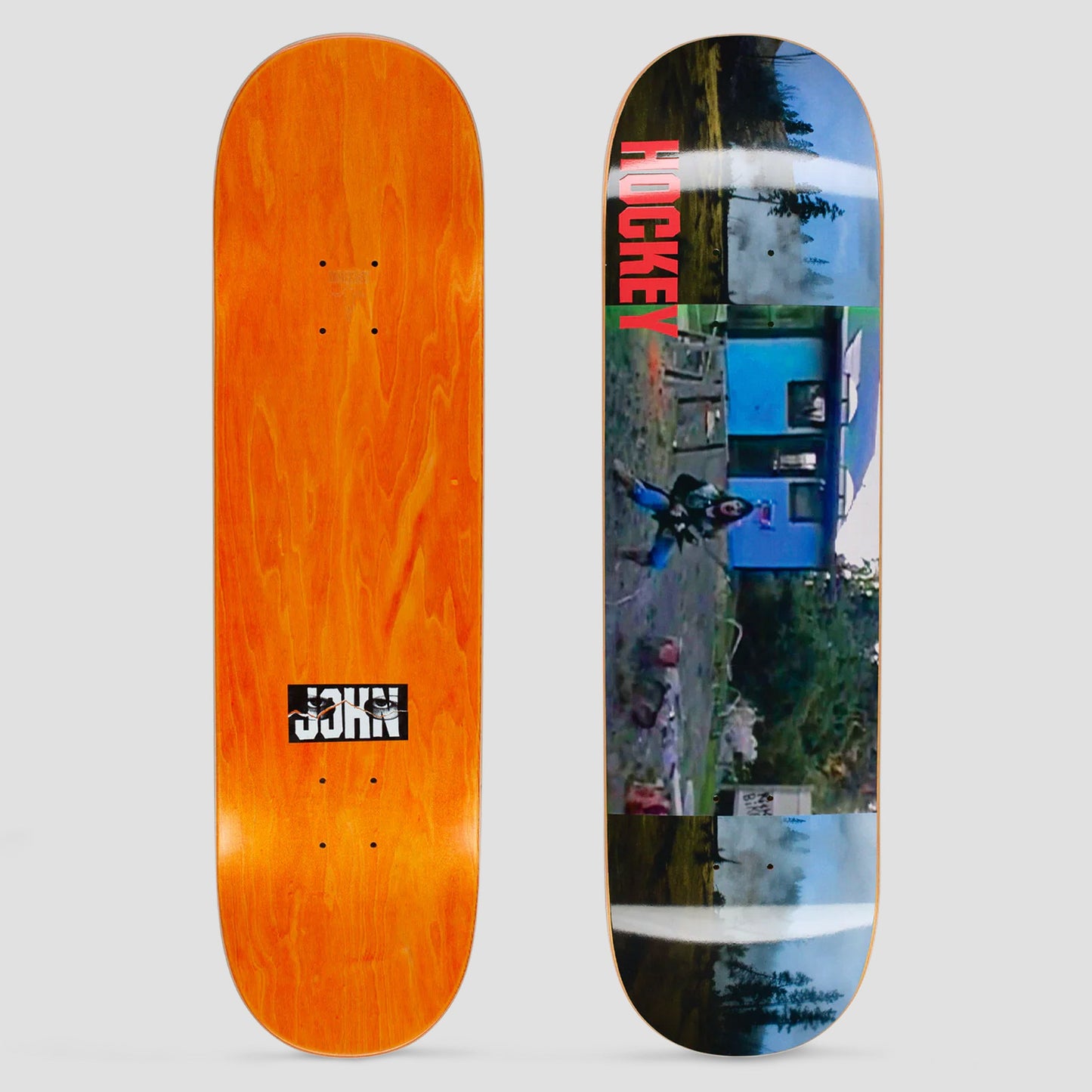 Hockey 8.38 John Fitzgerald Raw Milk Skateboard Deck