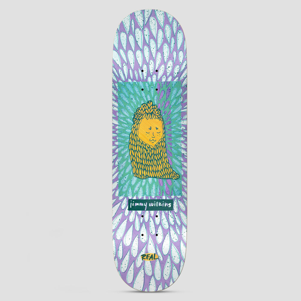 Real 8.5 Wilkins Echoes Skateboard Deck Purple