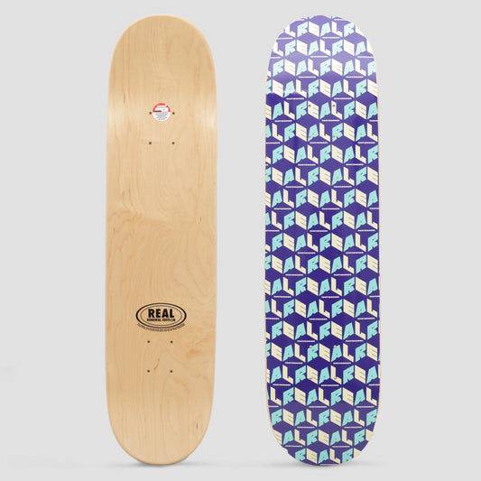 Real 7.75 City Blocks Skateboard Deck Purple