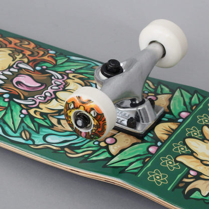 Rocket 7.5 Wild Pile-Up Complete Skateboard Green