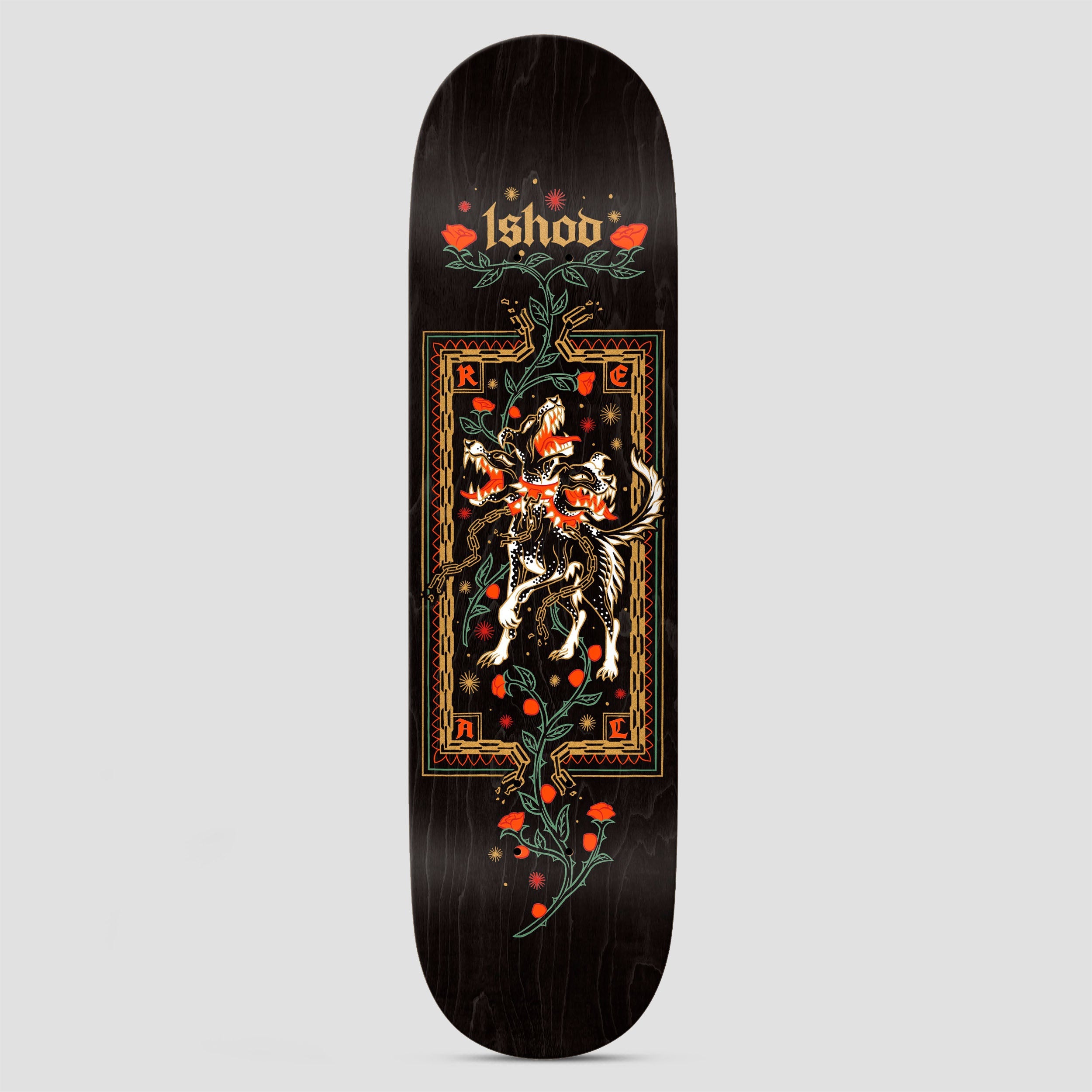 Real 8.38 Ishod Cerebrus DBX Skateboard Deck Black