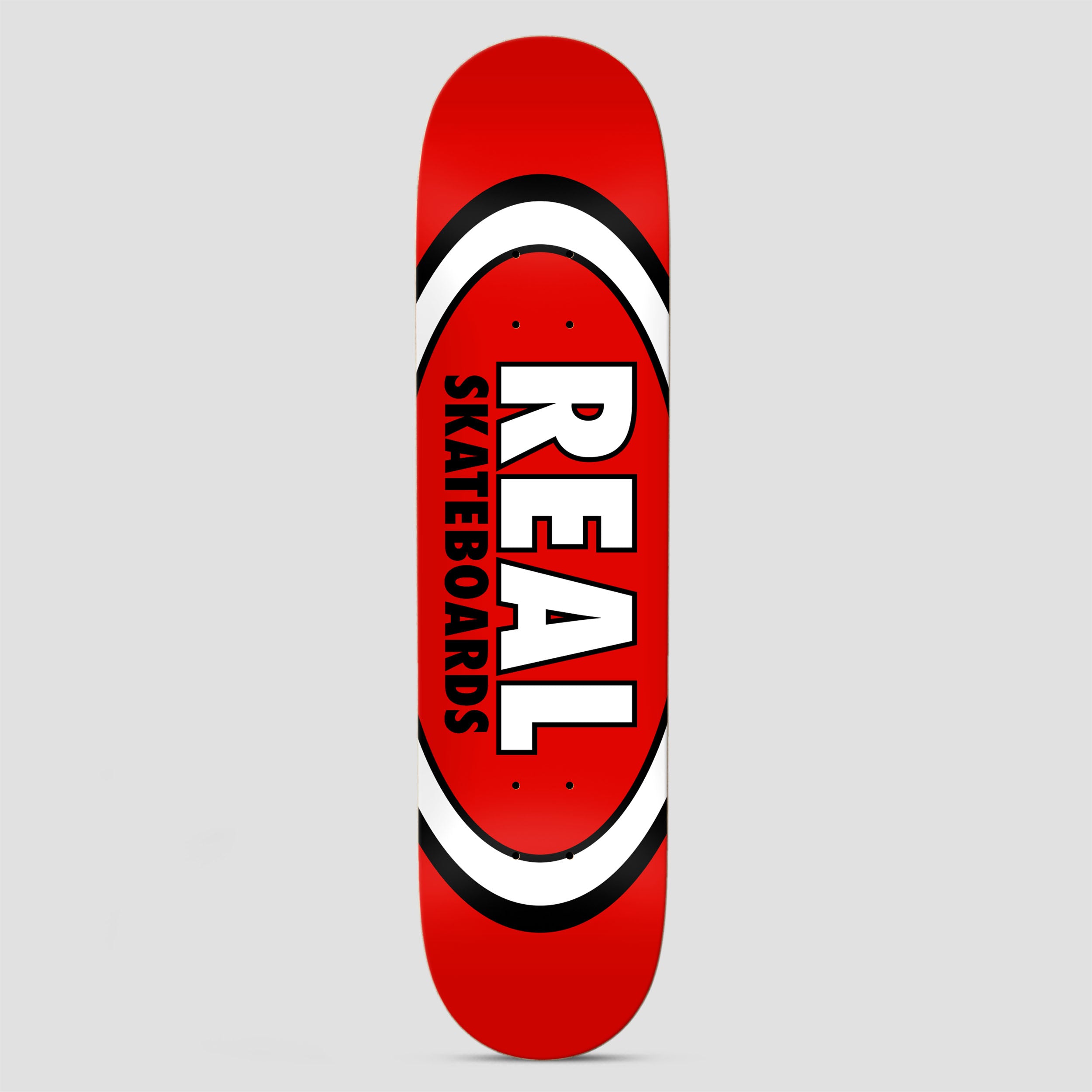 Real 8.12 Team Classic Oval Skateboard Deck Red