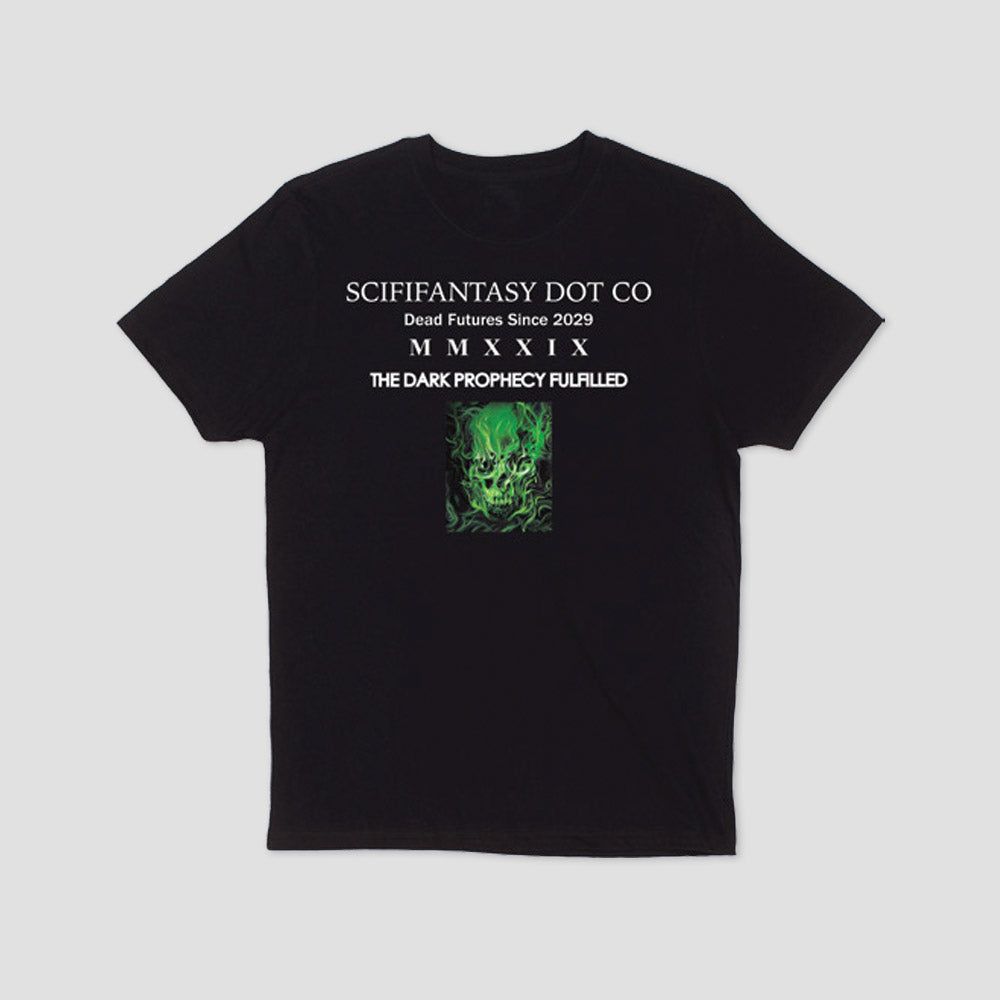 Sci-Fi Fantasy Dark Prophecy T-Shirt Black