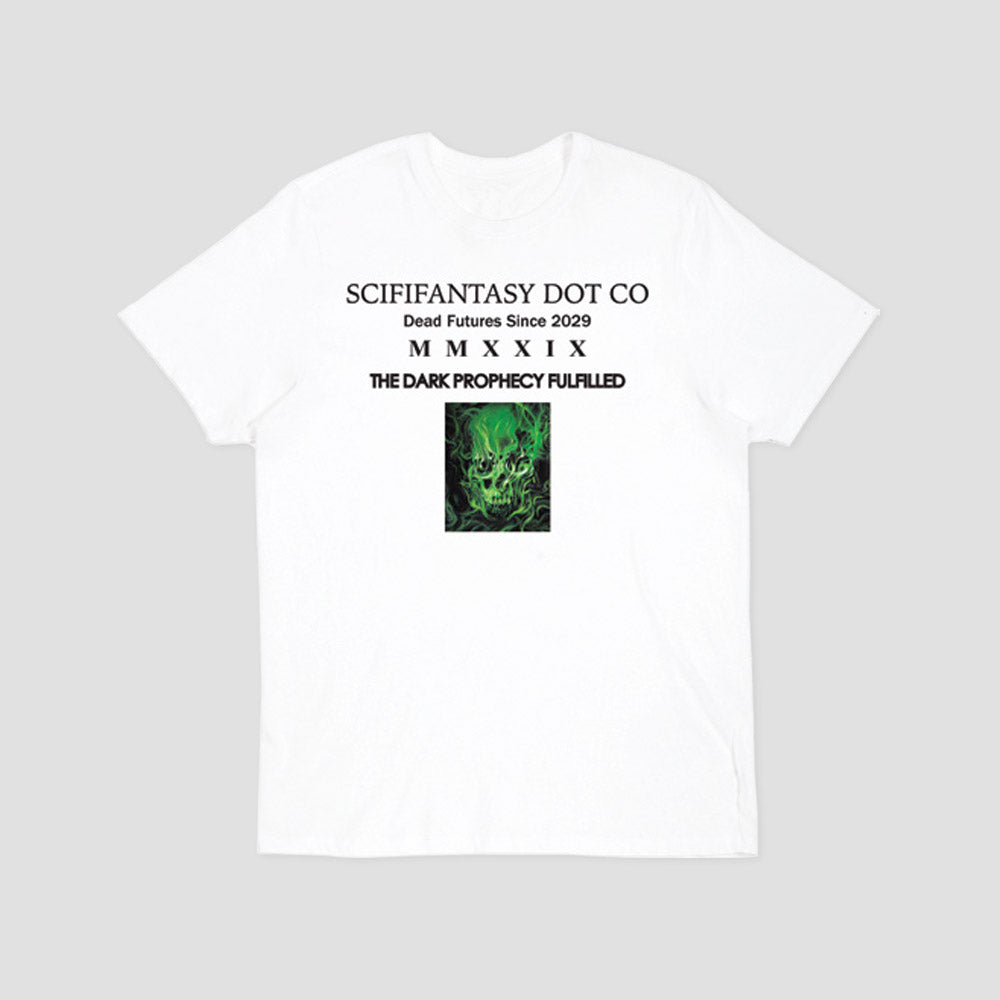 Sci-Fi Fantasy Dark Prophecy T-Shirt White