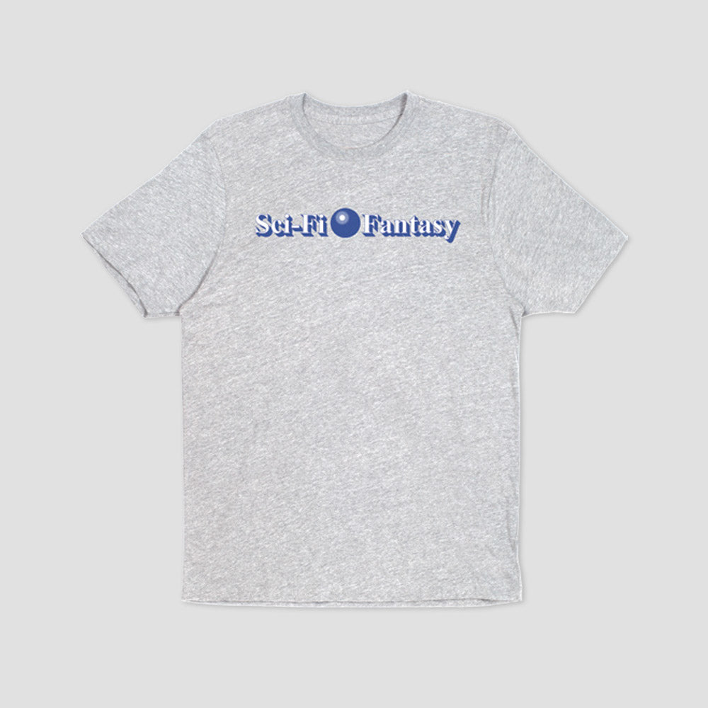 Sci-Fi Fantasy Desk Logo T-Shirt Heather Grey