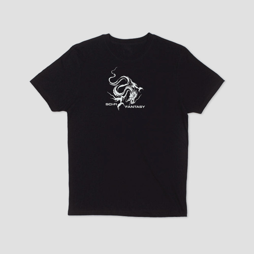 Sci-Fi Fantasy Dragon T-Shirt Black