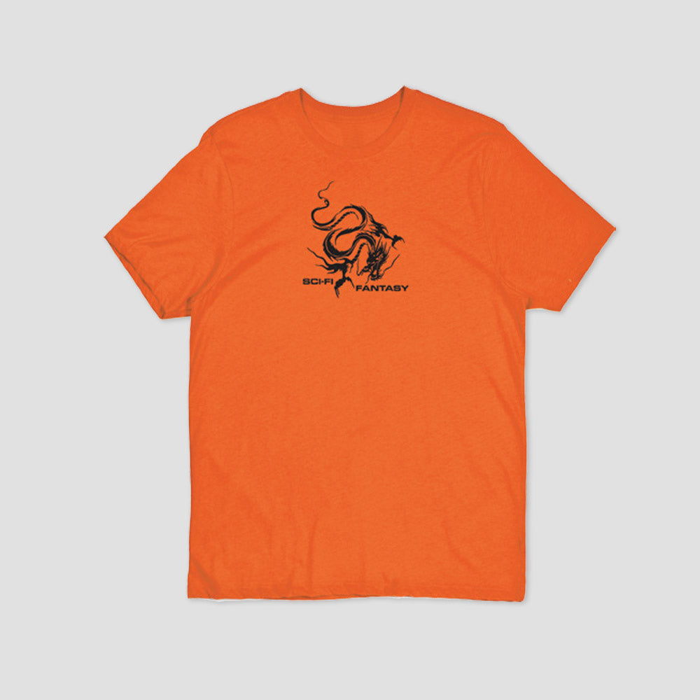 Sci-Fi Fantasy Dragon T-Shirt Orange
