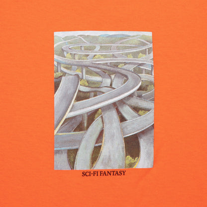 Sci-Fi Fantasy Freeway T-Shirt Orange