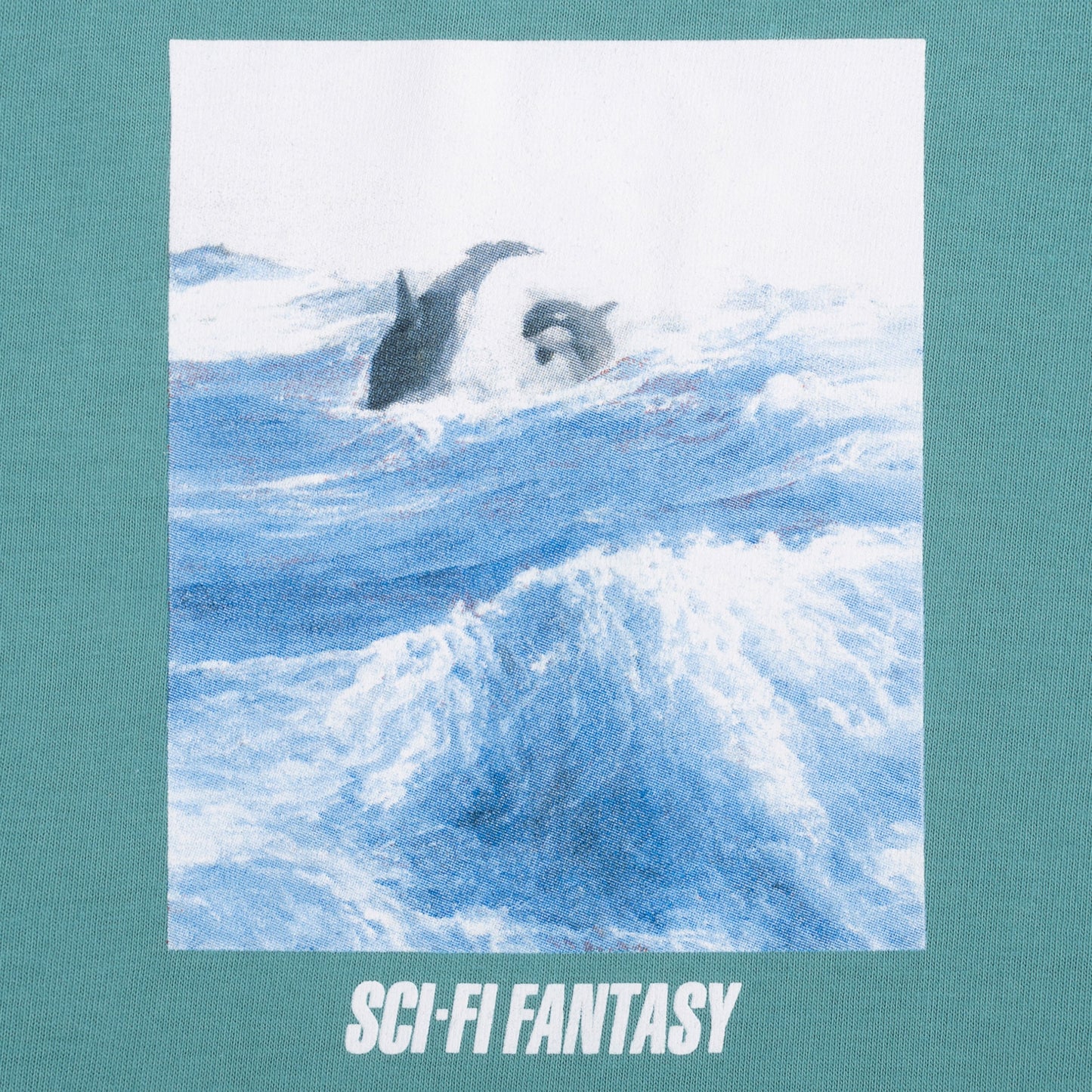 Sci-Fi Fantasy Killer Whale T-Shirt Seafoam