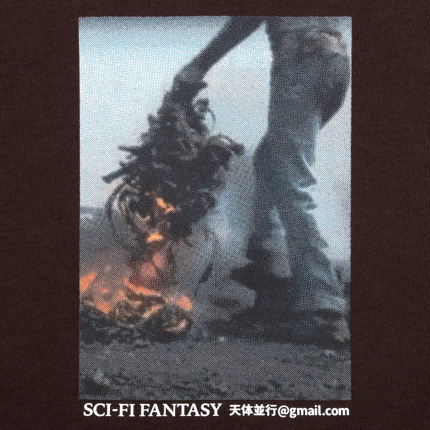 Sci-Fi Fantasy Waste T-Shirt Brown