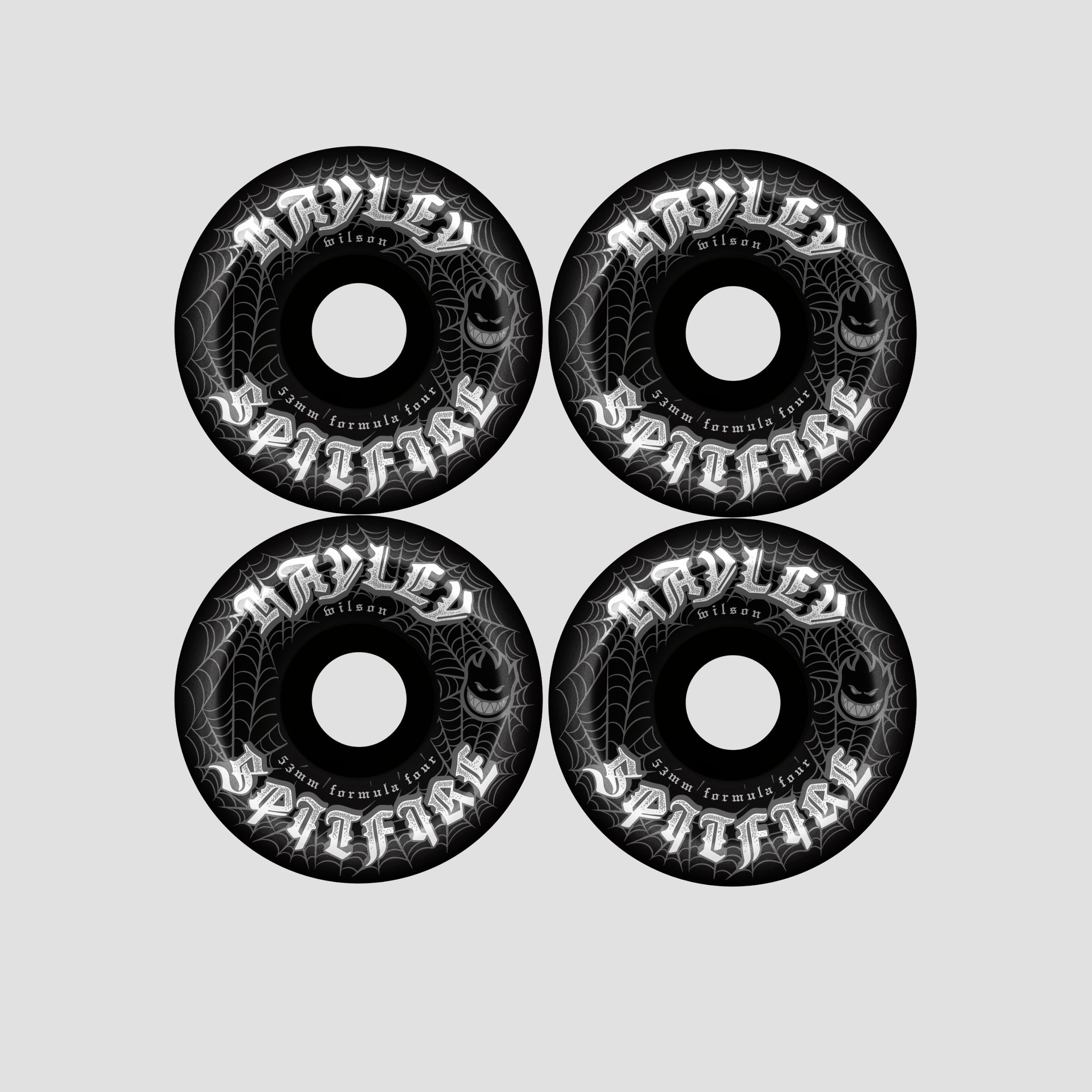 Spitfire Hayley Wilson 53mm Webbed F4 99 Conical Full Skateboard Wheels Black