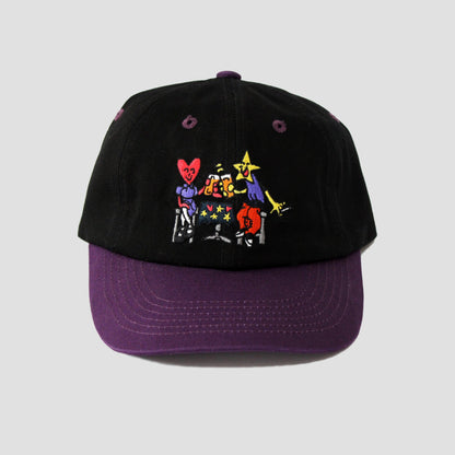 Skateboard Cafe Cheers 6 Panel Cap Black / Purple