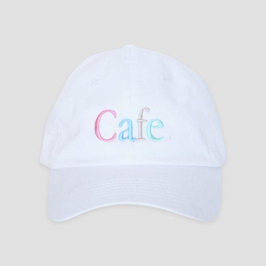 Skateboard Cafe Wayne Embroidered 6 Panel Cap White