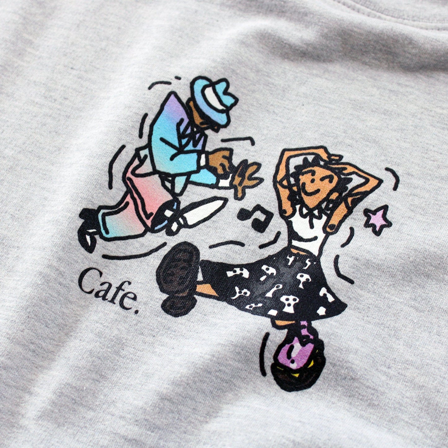 Skateboard Cafe "Dancing" Crew Heather Grey