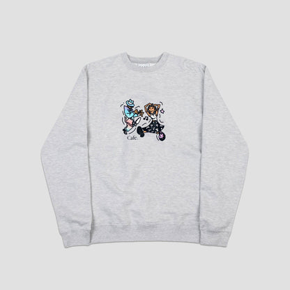 Skateboard Cafe "Dancing" Crew Heather Grey