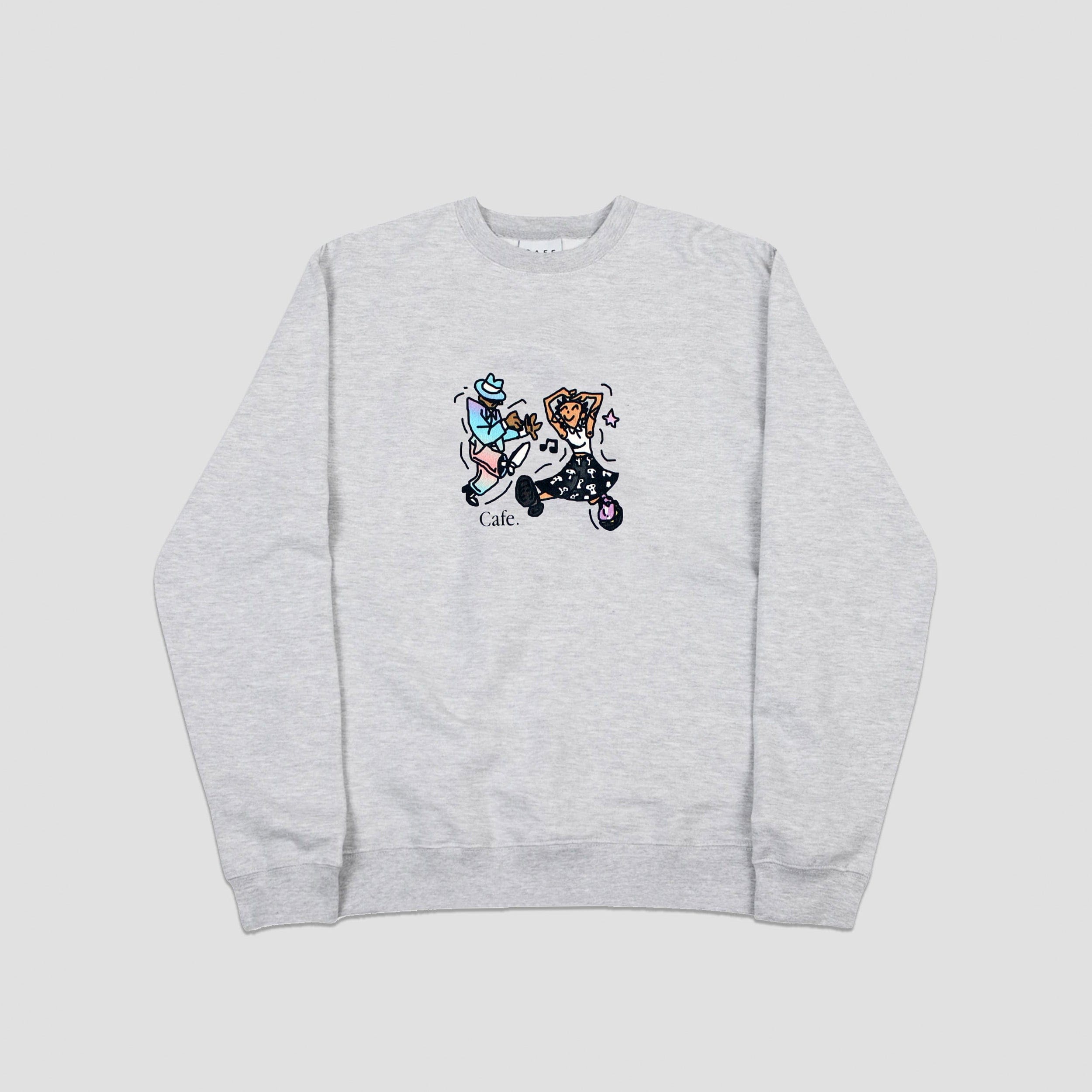 Skateboard Cafe "Dancing" Crew Heather Grey