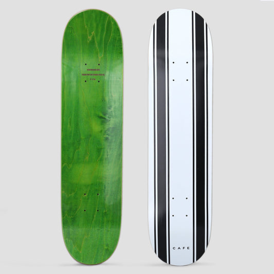 Skateboard Cafe 8.0 Stripe Deck White / Black